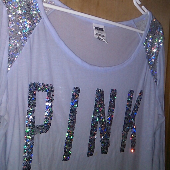 Victoria secret glittery PINK top - Picture 2 of 3